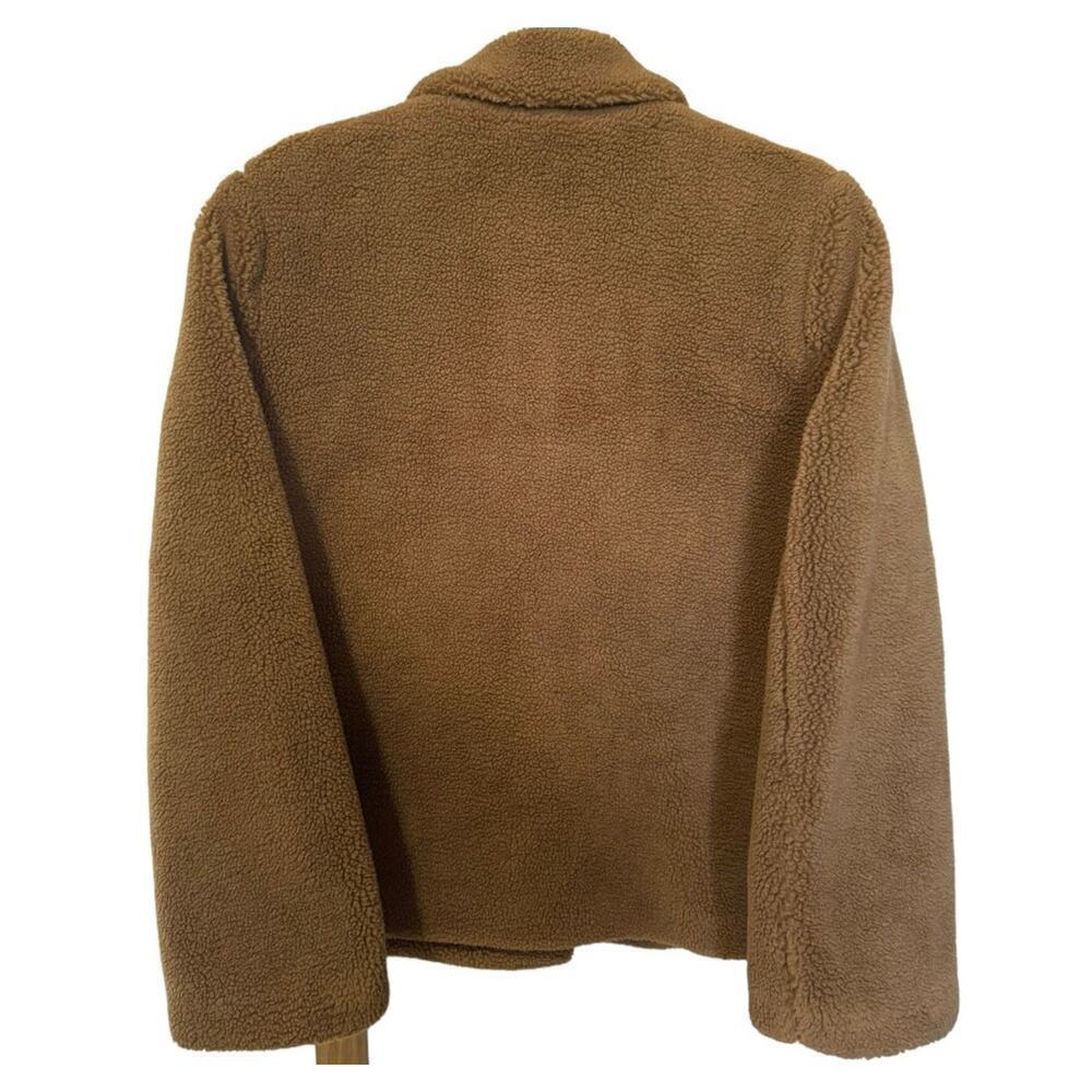Rebecca Minkoff Harley Teddy Jacket Faux Shearling Brown Size Medium - Picture 4 of 9